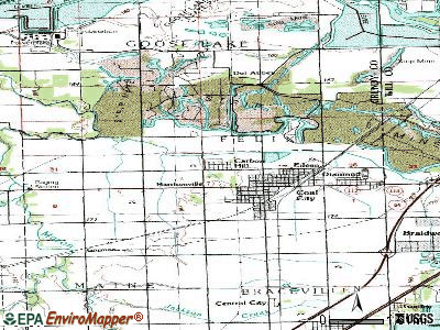 Carbon Hill topographic map