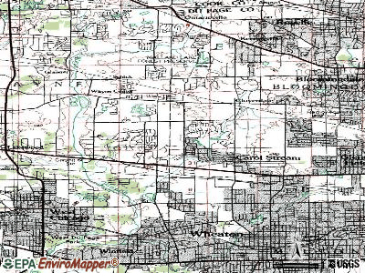 Carol Stream topographic map