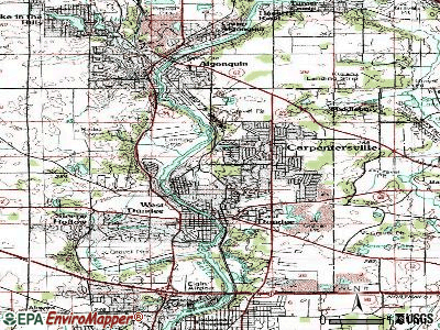 Carpentersville topographic map