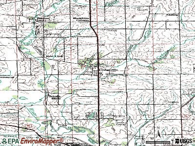 Cedarville topographic map