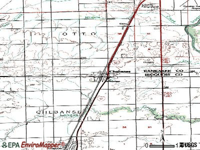 Chebanse topographic map