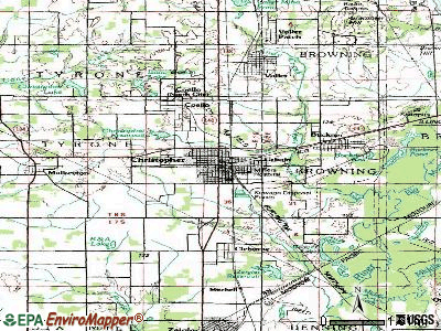 Christopher topographic map