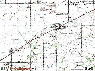 Coalton topographic map