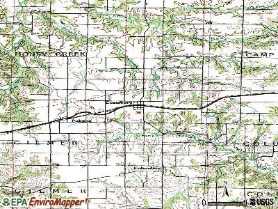 Coatsburg topographic map