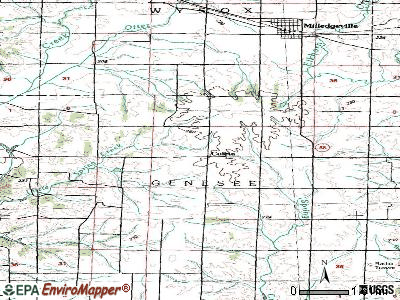 Coleta topographic map