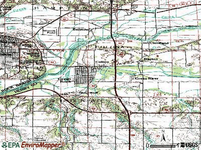 Colona topographic map
