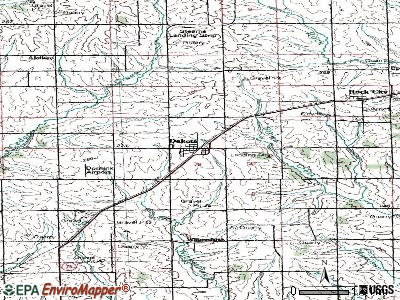 Crystal Lawns topographic map
