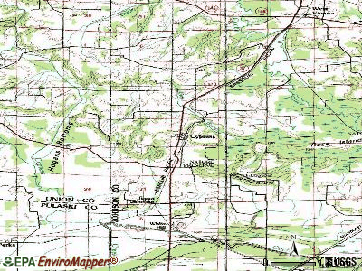 Cypress topographic map