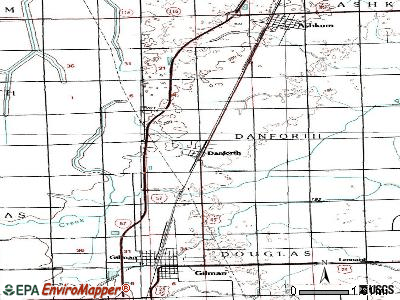 Danforth topographic map