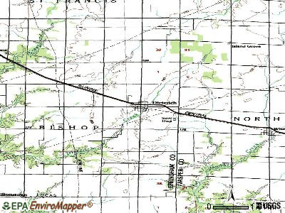 Dieterich topographic map