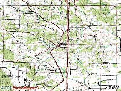 Dongola topographic map