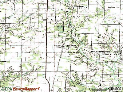 Du Bois topographic map