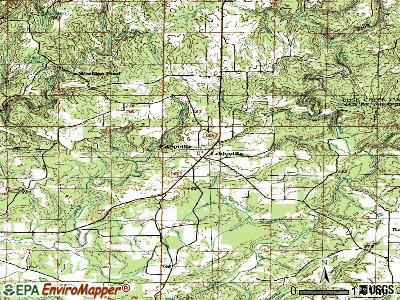 Eddyville topographic map