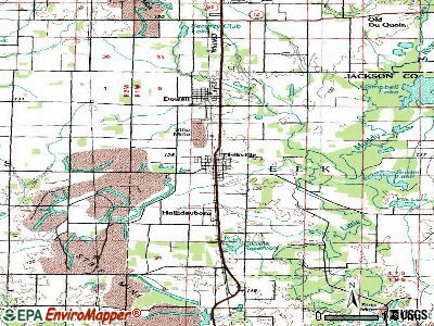 Elizabeth topographic map
