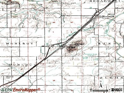 Elkhart topographic map