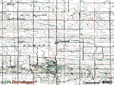 Ellis Grove topographic map