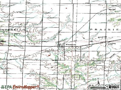 Elvaston topographic map
