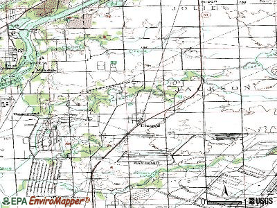 Elwood topographic map