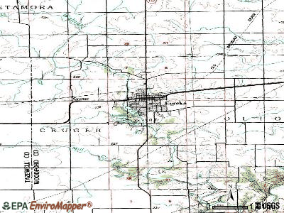 Eureka topographic map