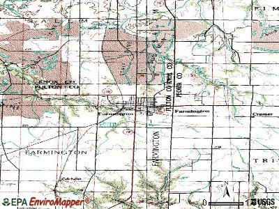 Farmington topographic map