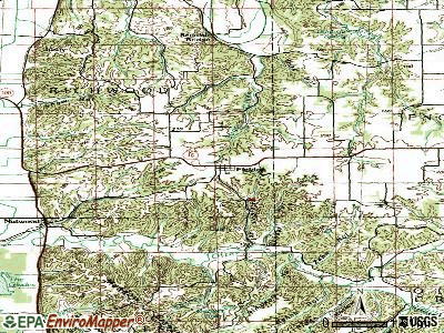 Fieldon topographic map