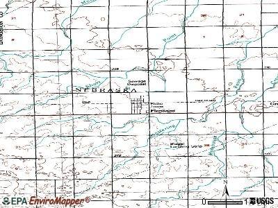 Flanagan topographic map