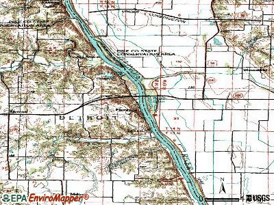Florence topographic map