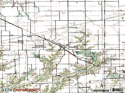 Franklin topographic map