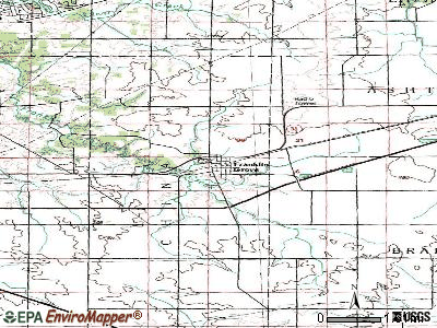 Franklin Grove topographic map