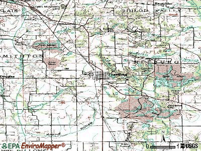 Freeburg topographic map