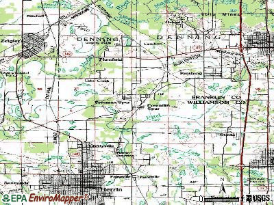 Freeman Spur topographic map