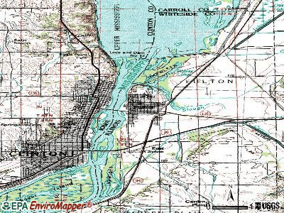 Fulton topographic map