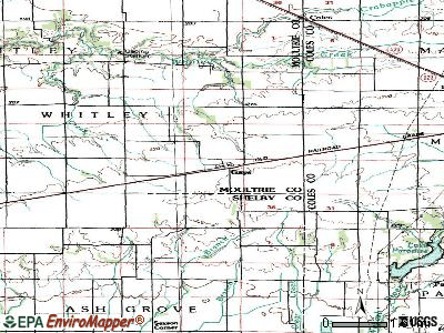 Gays topographic map