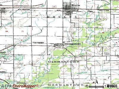 Germantown topographic map