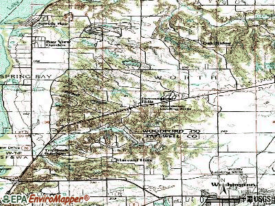 Germantown Hills topographic map