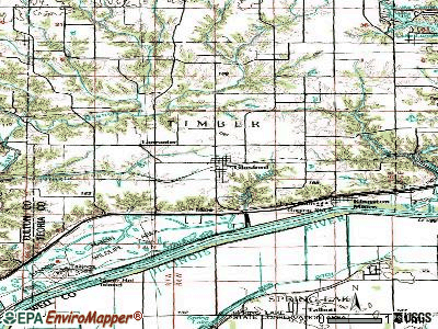 Glasford topographic map