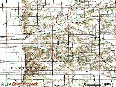 Glasgow topographic map