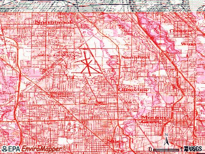 Glenview topographic map