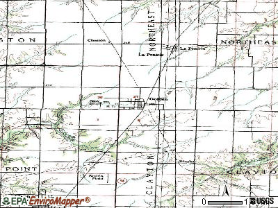 Golden topographic map