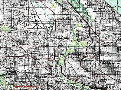 Golf topographic map