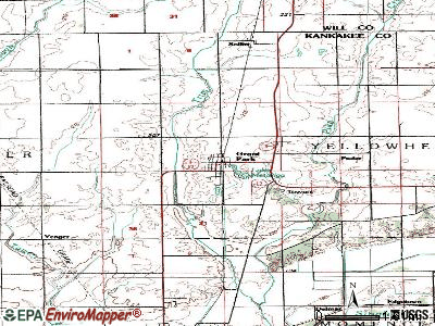 Grant Park topographic map