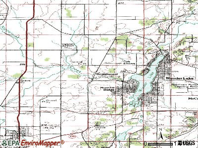 Greenwood topographic map