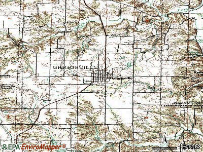 Griggsville topographic map