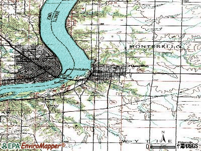 Hamilton topographic map