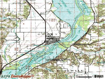 Henry topographic map