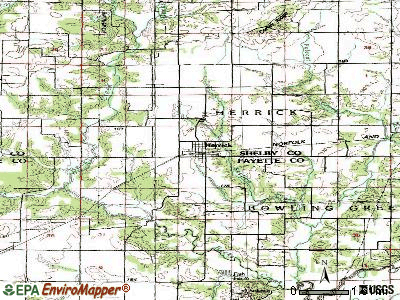Herrick topographic map