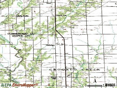Hidalgo topographic map