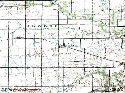 Hindsboro topographic map