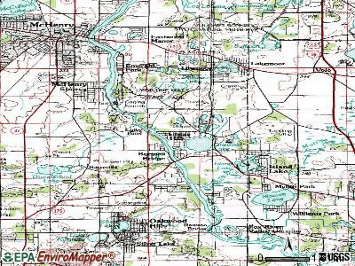 Holiday Hills topographic map