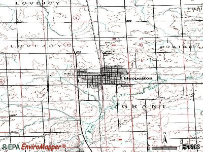 Hoopeston topographic map
